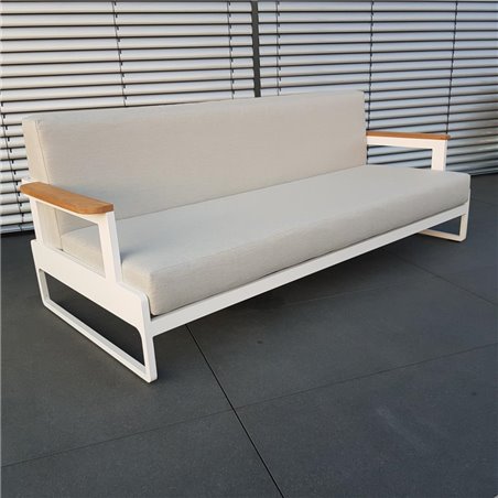 ICM garden lounge outdoor furniture Cassis aluminium Teak white ICM garden lounge outdoor furniture Cassis aluminium Teak white