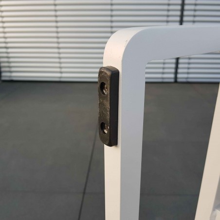 ICM Gartenlounge Gartenmöbel Cassis Aluminium Teak weiß Fuß Füsse ICM Gartenlounge Gartenmöbel Cassis Aluminium Teak weiß Fuß Füsse