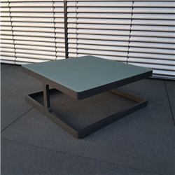 ICM mesa de jardín mesa de salón muebles de jardín Marsella aluminio antracita mesa pequeña mesa de esquina mesa de centro ICM mesa de jardín mesa de salón muebles de jardín Marsella aluminio antracita mesa pequeña mesa de esquina mesa de centro