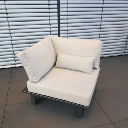 ICM Gartenlounge Loungemöbel Menton Aluminium Anthrazit 1 Sitzer Sessel Modul ICM Gartenlounge Loungemöbel Menton Aluminium Anthrazit 1 Sitzer Sessel Modul