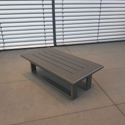 ICM mesa de jardín mesa de salón muebles de jardín Menton aluminio antracita pequeña mesa de esquina ICM mesa de jardín mesa de salón muebles de jardín Menton aluminio antracita pequeña mesa de esquina