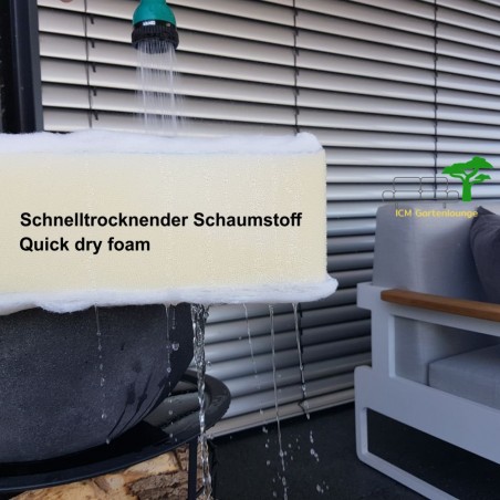 ICM Gartenlounge Gartenmöbel Menton Aluminium weiß Quick dry foam ICM Gartenlounge Gartenmöbel Menton Aluminium weiß Quick dry foam