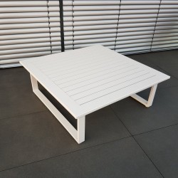 ICM garden table lounge lounge muebles de jardín St. Tropez aluminium white large table ICM garden table lounge lounge muebles de jardín St. Tropez aluminium white large table