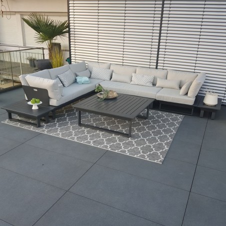 ICM Gartenlounge Gartenmöbel St. Tropez Aluminium Anthrazit lounge module Outdoor exclusiv wetterfrest alu luxus loungemöbel ICM Gartenlounge Gartenmöbel St. Tropez Aluminium Anthrazit lounge module Outdoor exclusiv wetterfrest alu luxus loungemöbel