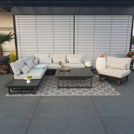 ICM garden lounge muebles de jardín módulo de muebles de salón St. Tropez antracita modular alu lujo exterior ICM garden lounge muebles de jardín módulo de muebles de salón St. Tropez antracita modular alu lujo exterior