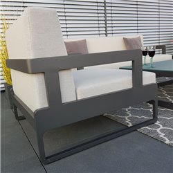 Gartenlounge Set Marseille Anthrazit Gartenlounge Set Marseille Anthrazit